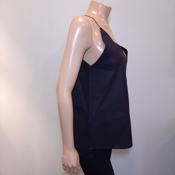 3/$20 Girlish Bagel Felt Cami Top Vneck Spaghetti Strap Relaxed Sleeveless Tank - Picture 9 of 12